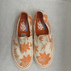 Vans Slip-On Sf Island Floral Autumn Sunset Size 6.5!